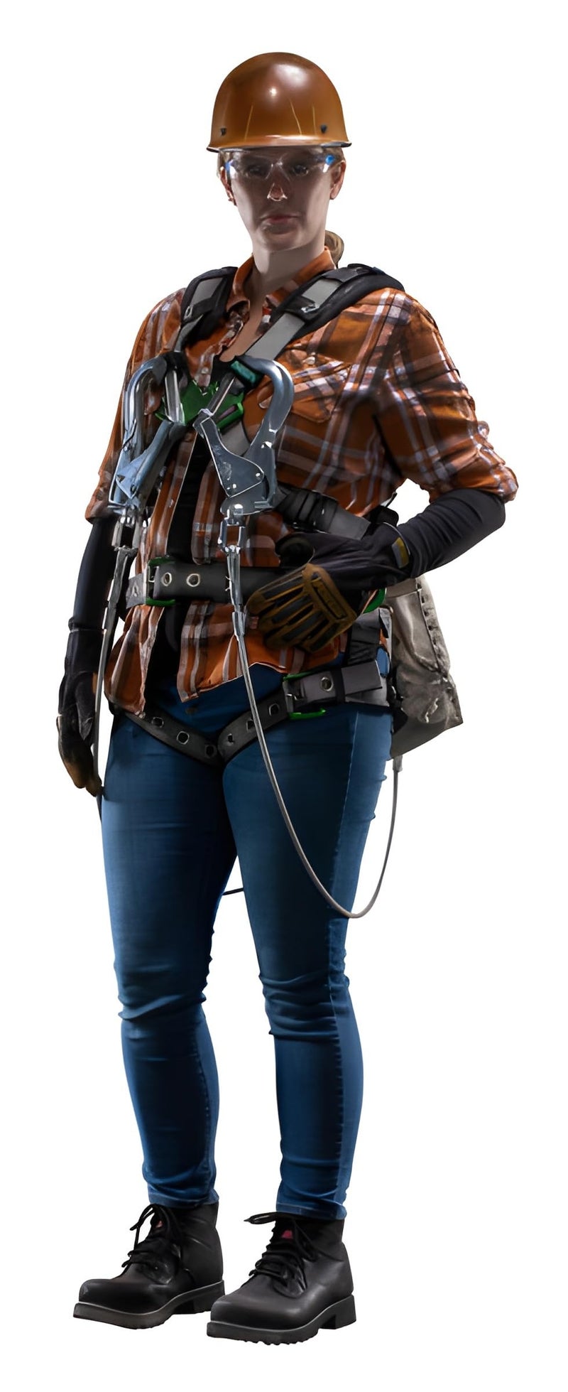 MSA 454621 Skullgard Cap Style Hard Hat with Staz-On Pinlock Suspension | Non-slotted Hat, Made of Phenolic Resin, Radiant Heat Loads up to 350F - Standard Size in Green - Image 5